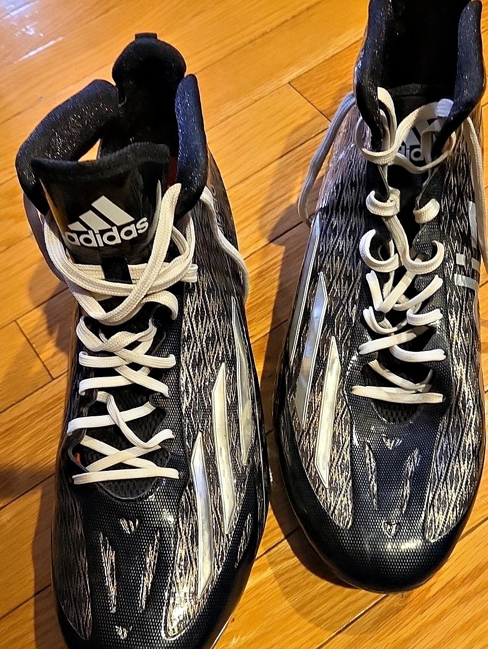 adidas adizero Men's Soccer/Football Cleats Black White US 12